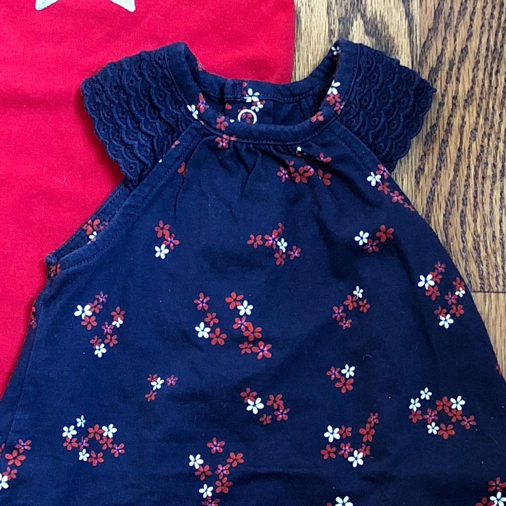 Red white and blue Dress and Onesie